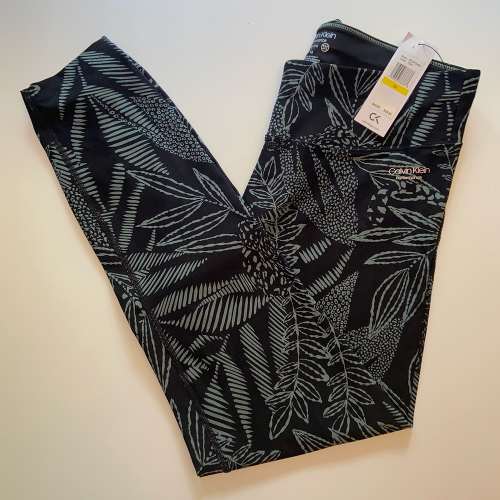 Calvin Klein Leggings Print Palm Leaf